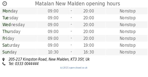 m&s marks new malden opening times.